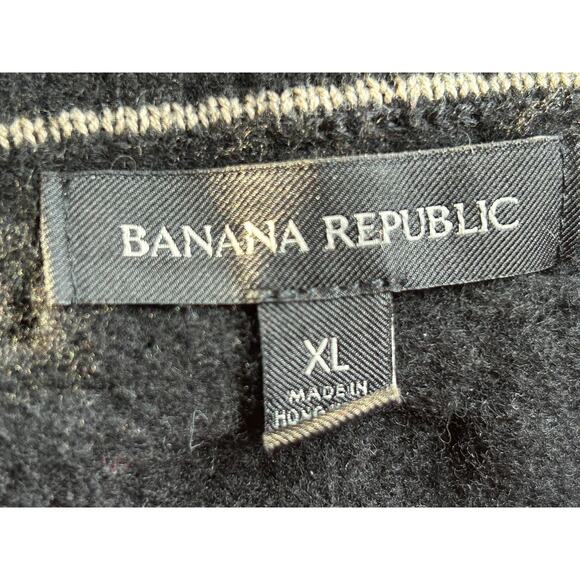 Banana Republic Crewneck Sweater Cable Knit Extra Fine Merino Wool Size XL - Picture 4 of 6